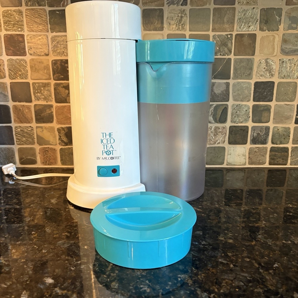 Mr. Coffee TM1.7 Teal Iced Tea Maker Pitcher Lid Tested